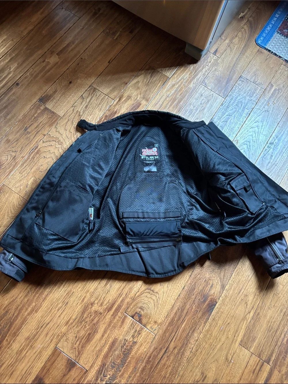 Women’s Black Tour Master FLEX motorcycle Jacket - Durable Windproof Outerwear - Picture 8 of 15